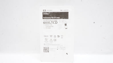 Covidien 60XLTCD Shiley Tracheostomy Tube XLT Cuffed 6.0 ID x 11.0 OD x 31.3mm